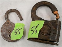 Two padlocks