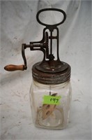 Glass Butter Churn "Made in Germany"