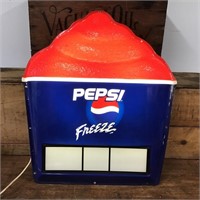 Original Working Pepsi Freeze Advertising LightBox