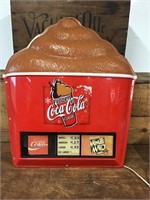 Original Frozen Coca Cola Advertising Light Box