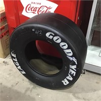 Original Goodyear Eagle Nascar Tyre - White