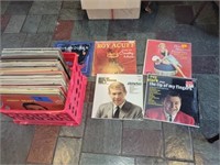 Milk Crate of 78's Classic Country, Pop Hits