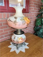 Hurricane Lamp 28" T x Approx 14" Diameter