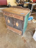 Buffet Style Cabinet, Veneer Worn Out Shop/Garage