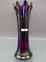Nwood 13.25" elec. blue Thin Rib mid-size vase