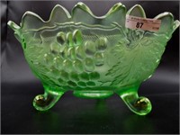 Nwood lime green G & C low-ruffled fruit bowl