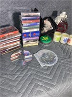 CDs, cassette tapes,   (at#7a)