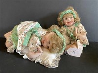 2 Bisque Collector Dolls