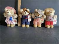 4 Furskin Wendy's Bears