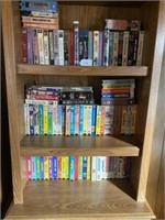 Shelves of VHS Tapes