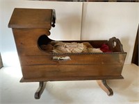 Large Baby Cradle & Doll