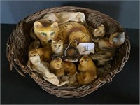 Basket of Chalk Cats