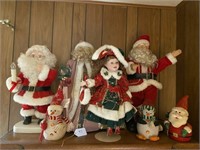 Shelf of Christmas Figures