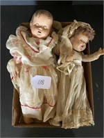 2 Antique Compisition Dolls