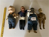4 Antique Dolls