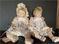 2 Porcelain Collector Dolls