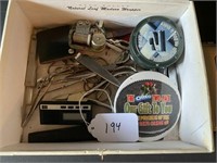 Cigar Box of Assorted Items