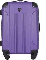 Travelers Club Carry-On Luggage, Purple, 20"