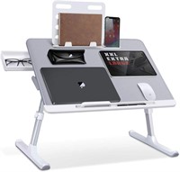 Laptop Bed Tray Desk (Gray, X-Large)