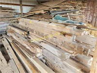 Large Lot of Barn Beams, Misc. Lumber