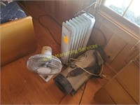 Oil Heater, Fan, Boom Box