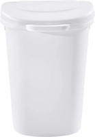 Rubbermaid Touch Top Lid Trash Can | White