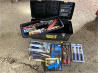 UNUSED TOOL BOX C/W ASSORTMENT NEW TOOLS