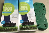 2 lawn aerator shoe sets, new