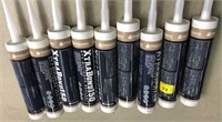 9 tubes of silicone sealant, new