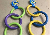 2 JW rubber chew toys, new