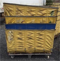 Four 56x34x37"H hamper carts, as is