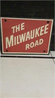 The Milwaukee Road metal sign