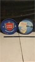 Lone Star tin and Hamm’s Beer tin