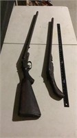 Mantle hangers or parts guns 2- double barrel