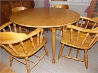 Table & 4 Matching Captains Chairs