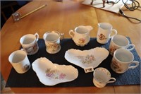 Collection of Miscellaneous Flower Cups/Saucers
