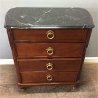 BILTMORE ESTATE BY CRAFTIQUE MARBLE TOP BEDSIDE