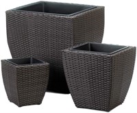 Summerfield Terrace Tuscany Wicker Square Planters