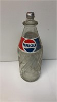 Vintage Pepsi Cola 2 liter glass money back