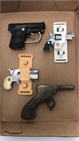 4 vintage Cap guns-K clip 50, Nichols, Double