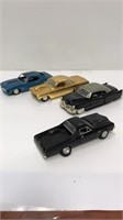 4 die-cast cars-Racing Champions (1/18 scale) ‘69