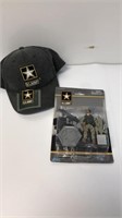Lot of US Army of one style - figurine and hat