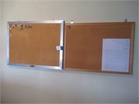 2 cork boards 48"x24" and 18"x25"