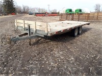 2015  20' bumper hitch tandem trailer