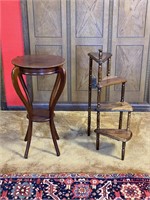 Pair of Solid Wood Side Tables