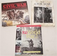 Two Civil War Books & One WWII Book (All Hardcover