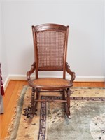 Rocking Chair w/ Woven Back