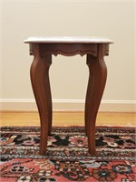 Small Three-Legged Marble-Topped End Table