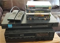 Sony DVD Player, RCA VCR & Misc DVDs