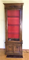 Display Cabinet with Removable Glass Shelving